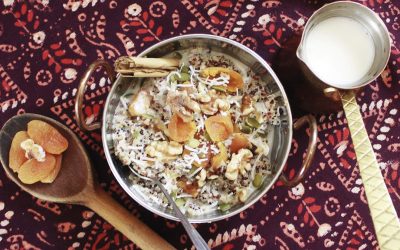 Apricot and Walnut Quinoa Porridge