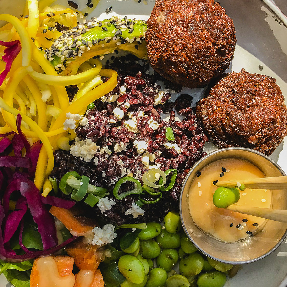 Edamame Falafel Bowl Vitamin Sea Collective