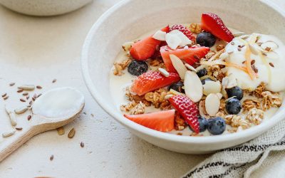 5 Grain Porridge with Nut Butter and Berries